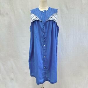 Lara Dee by Charm vintage 70s snap front house dress kaftan size 42-44